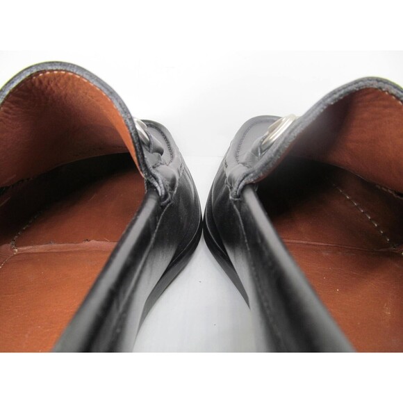 Allen Edmonds Mismatched Arezzo Mens Black Leather Horsebit Loafers Sizes READ - Picture 12 of 16